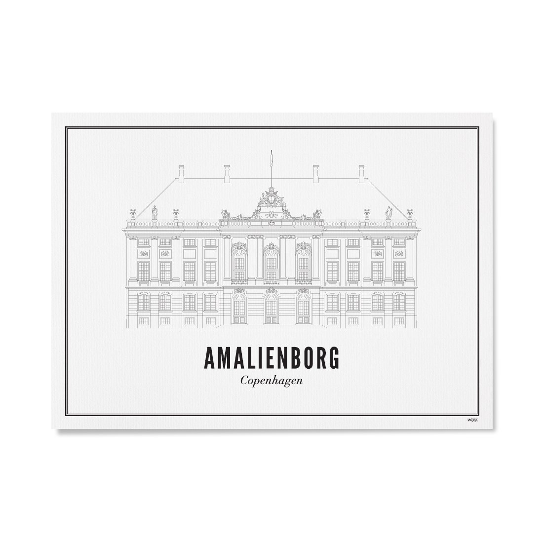Poster von Kopenhagen - Schloss Amalienborg | WIJCK.