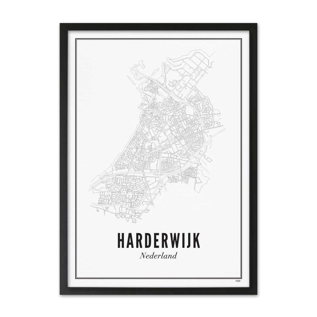Poster von Harderwijk - Stadt | WIJCK.