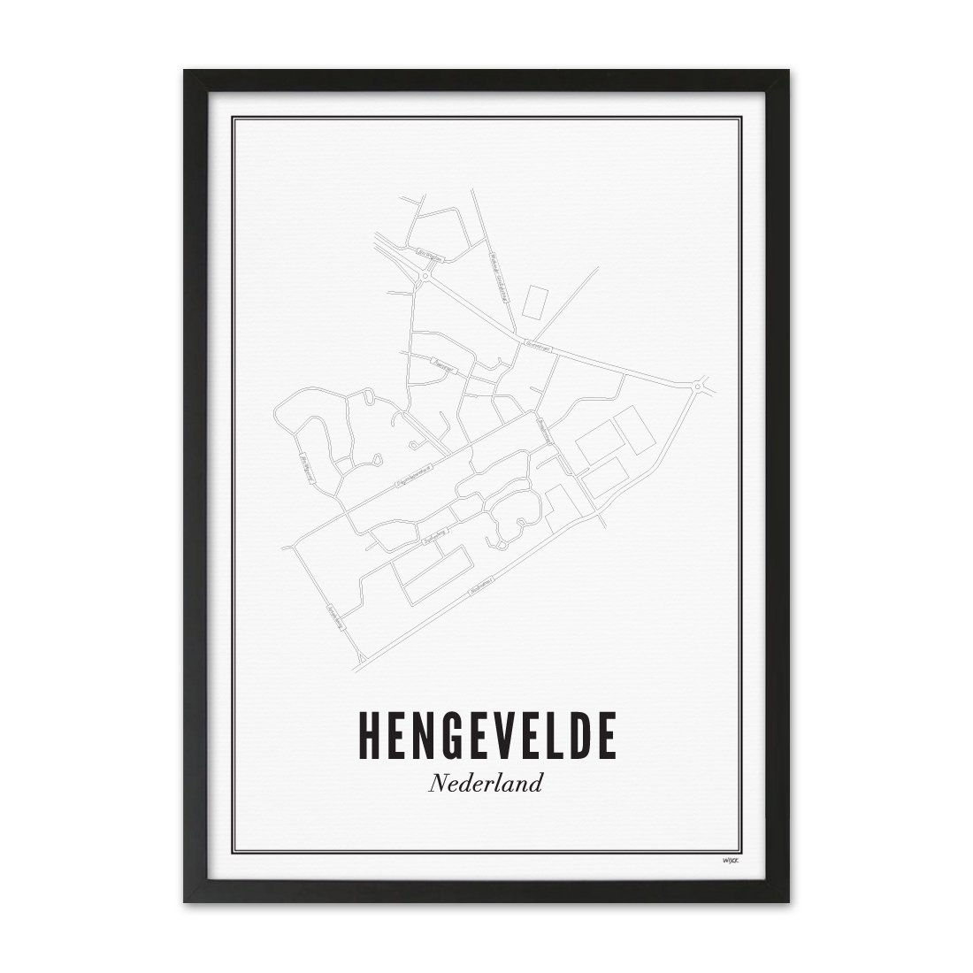 Poster von Hengevelde - Stadt | WIJCK.