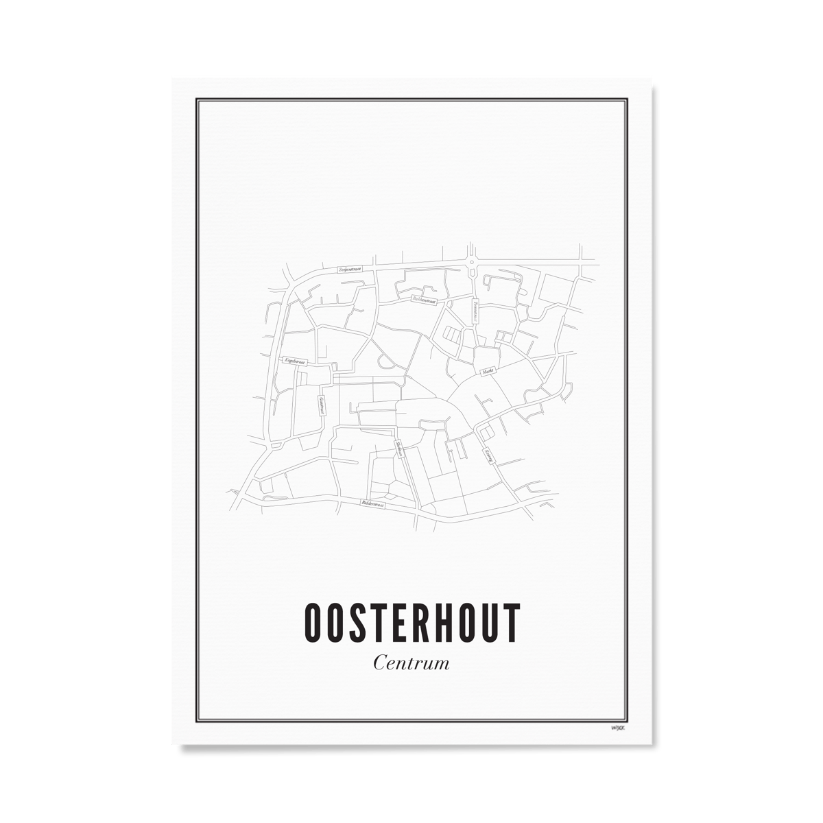 Poster von Oosterhout - Centrum | WIJCK.
