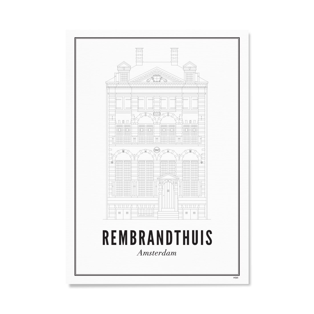 Poster von Amsterdam - Rembrandthuis | WIJCK.