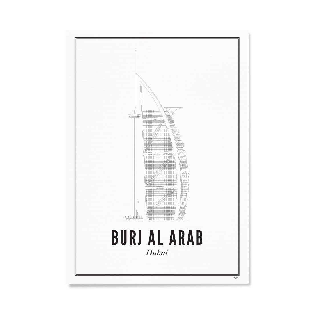 Poster of Dubai - Burj al Arab | WIJCK.