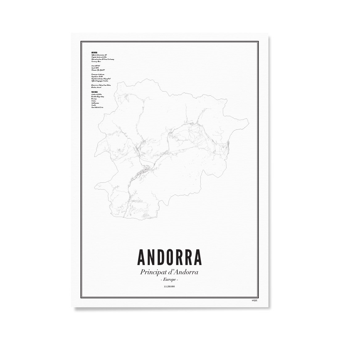 Poster van Andorra | WIJCK. 