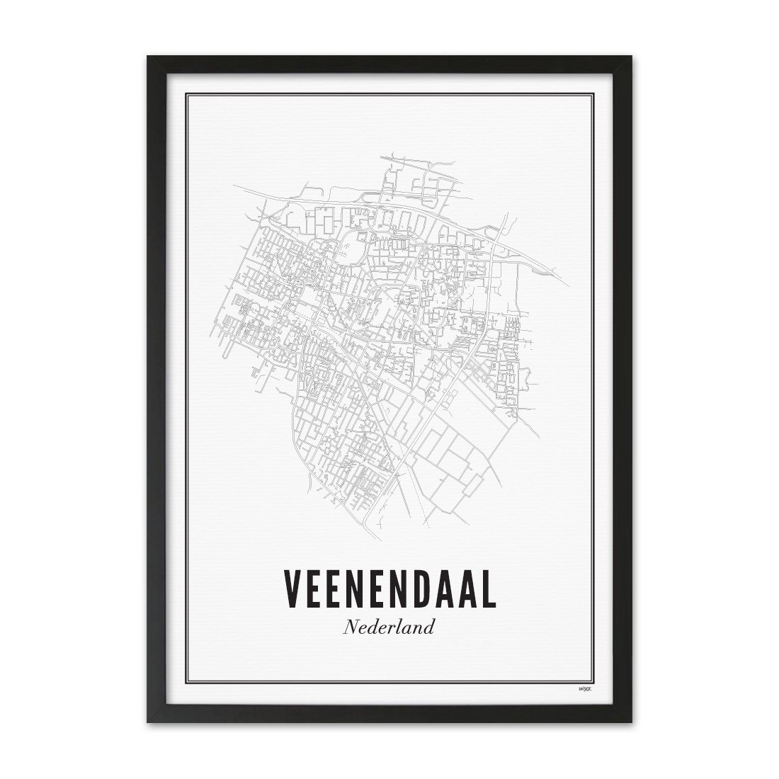 Poster von Veenendaal - Stadt | WIJCK.