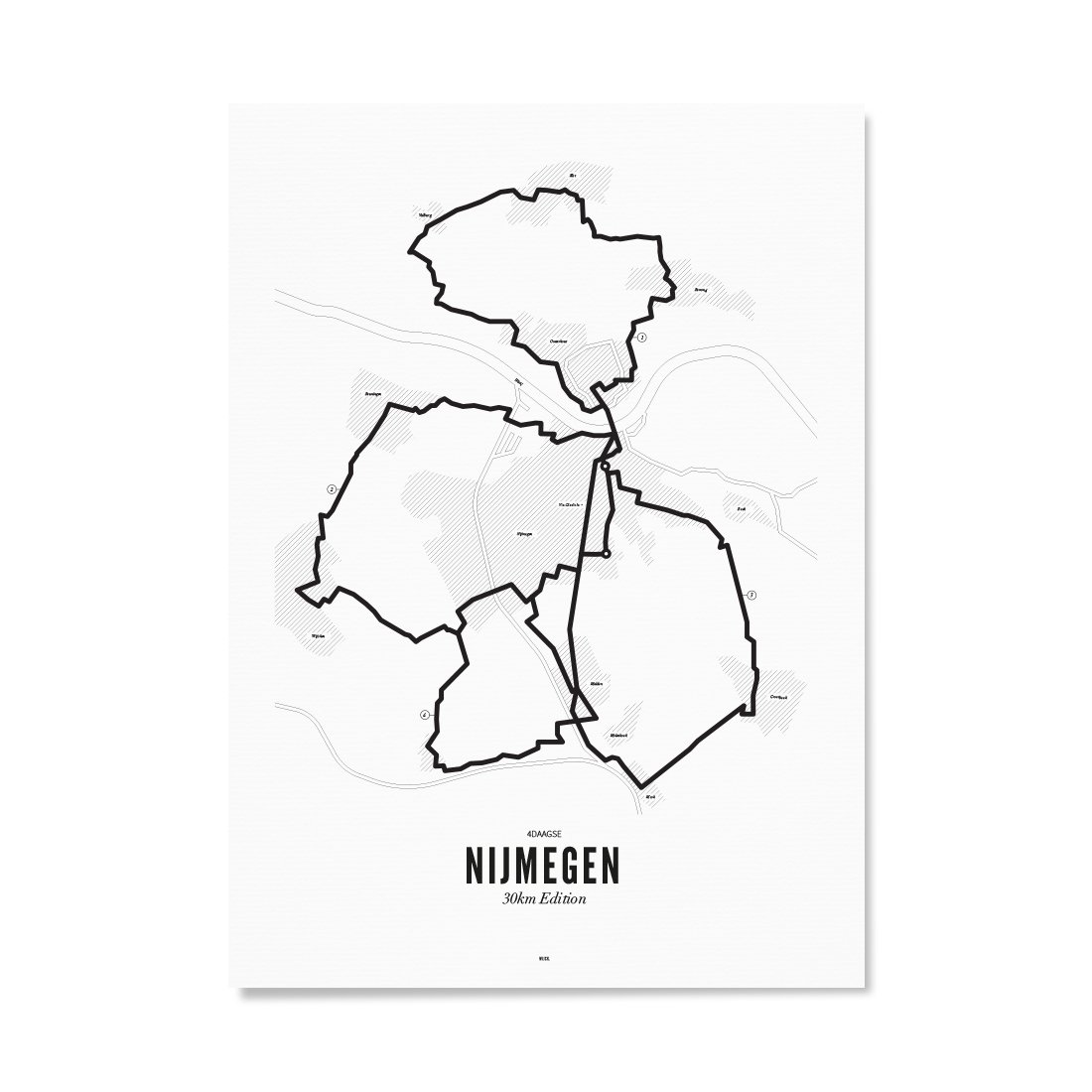 Poster of Nijmegen - 4Days Marches - 30km | WIJCK.