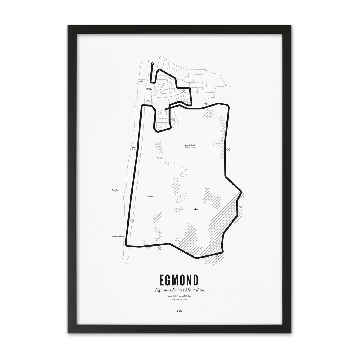 Poster van Kwart Marathon Egmond 2024 | WIJCK. 