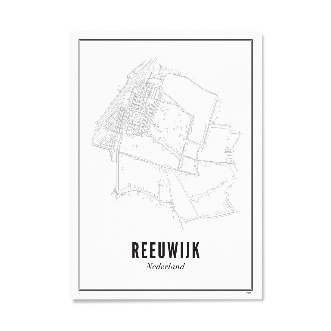 Poster of Reeuwijk - City | WIJCK.