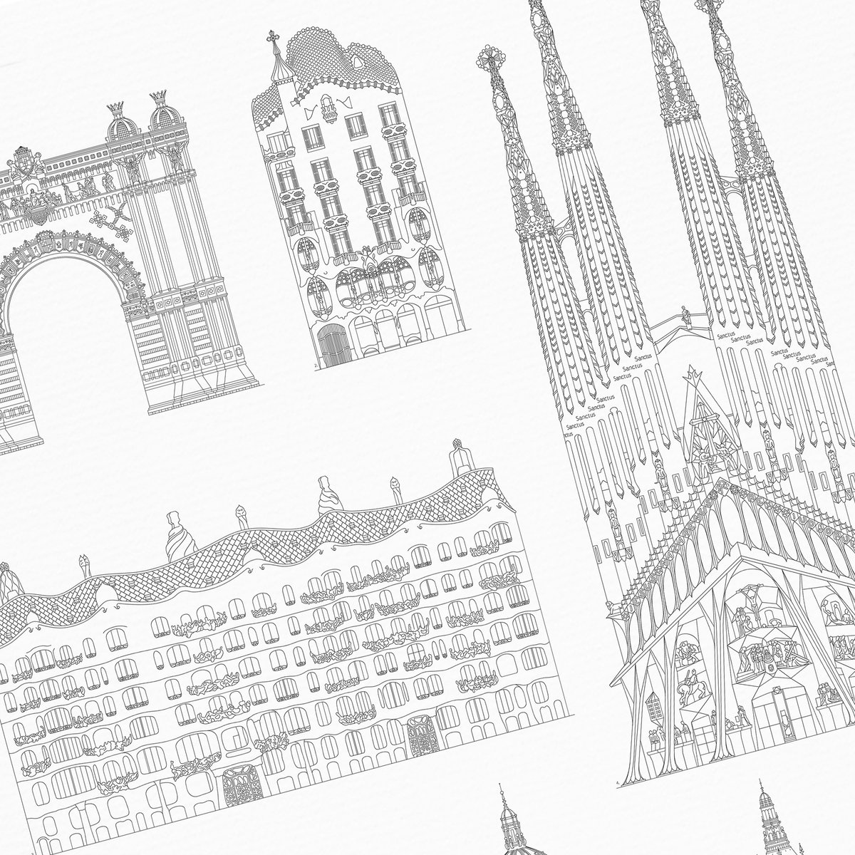 Poster van Iconics of Barcelona | WIJCK. 