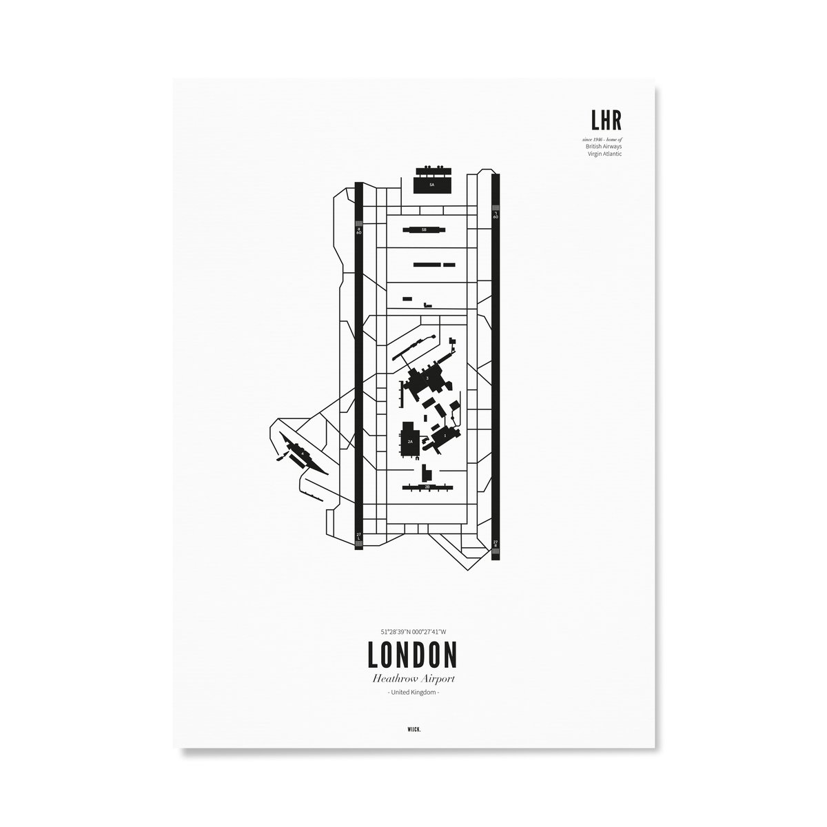 Affiches de Aéroport de Londres-Heathrow | WIJCK.