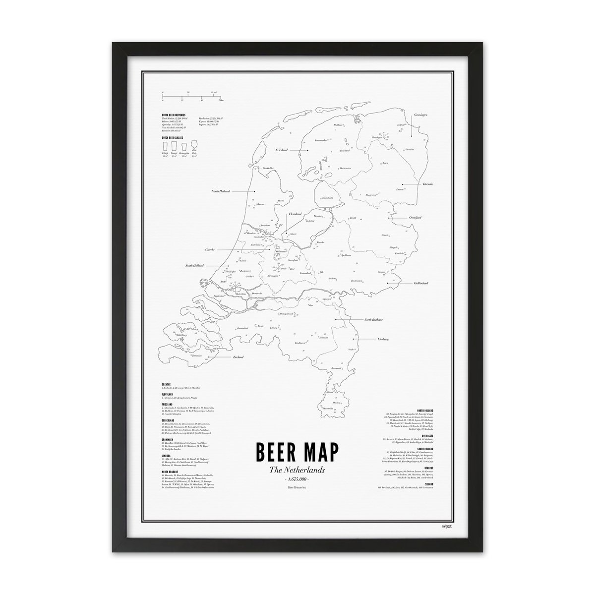 Poster van Bier Poster - Nederland | WIJCK. 