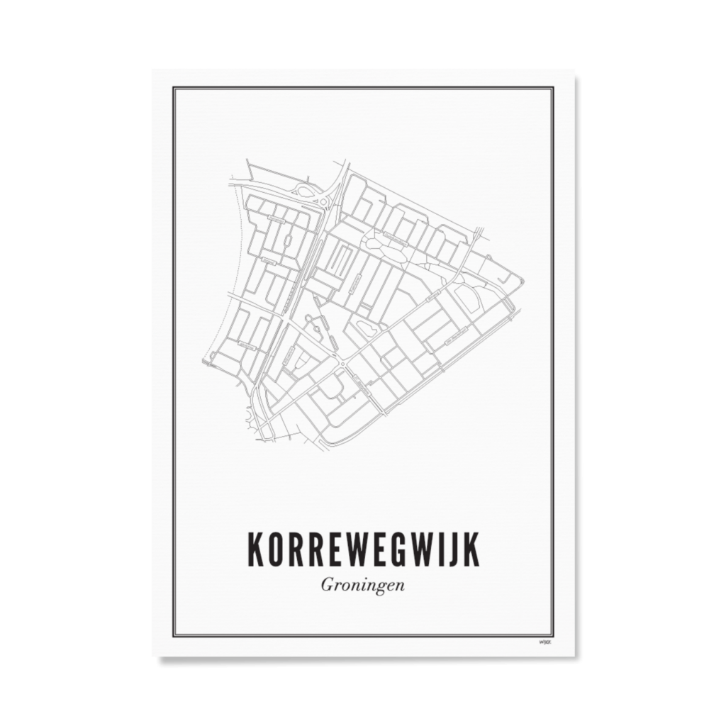 Poster of Groningen - Korrewegwijk | WIJCK.