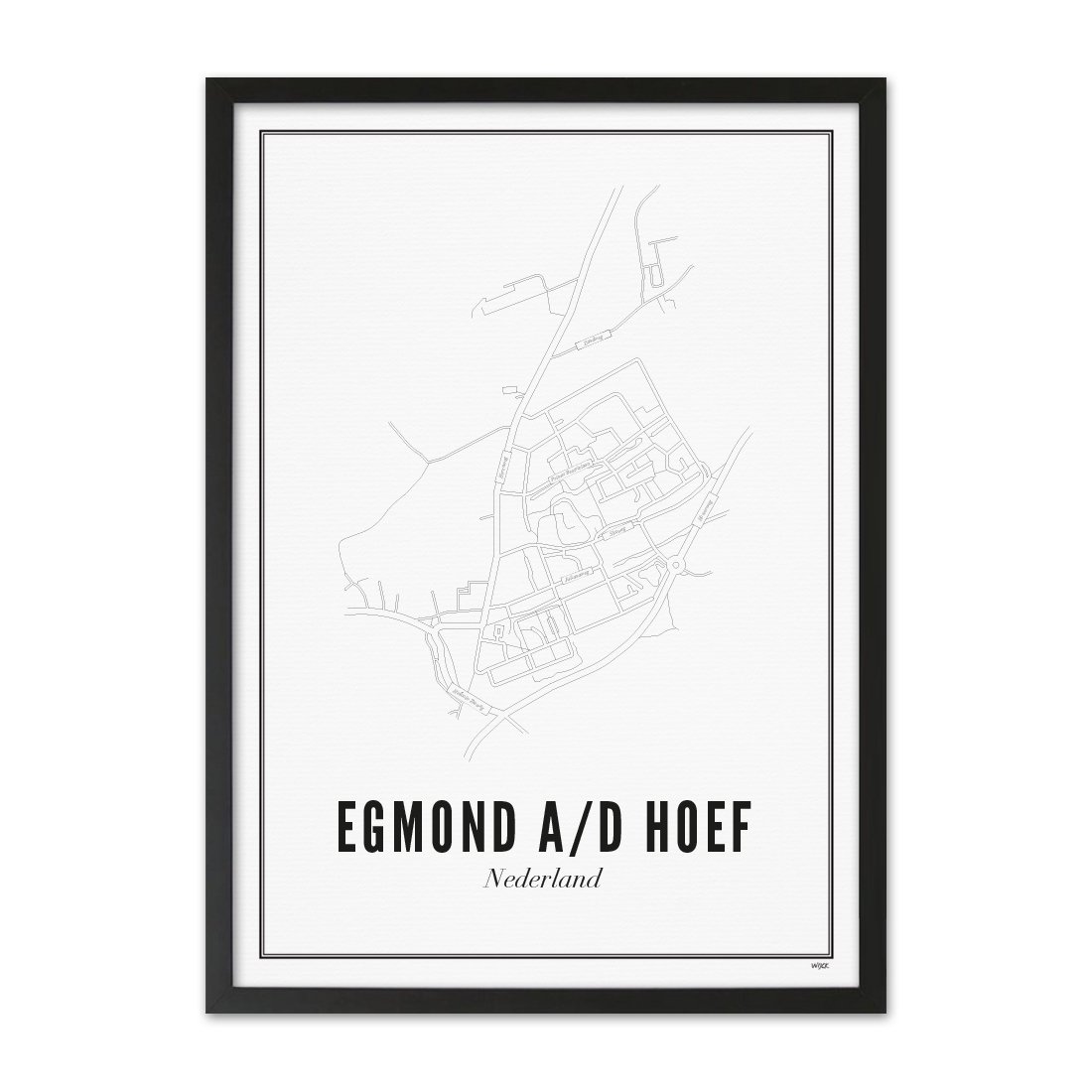 Poster van Egmond aan den Hoef - Stad | WIJCK. 