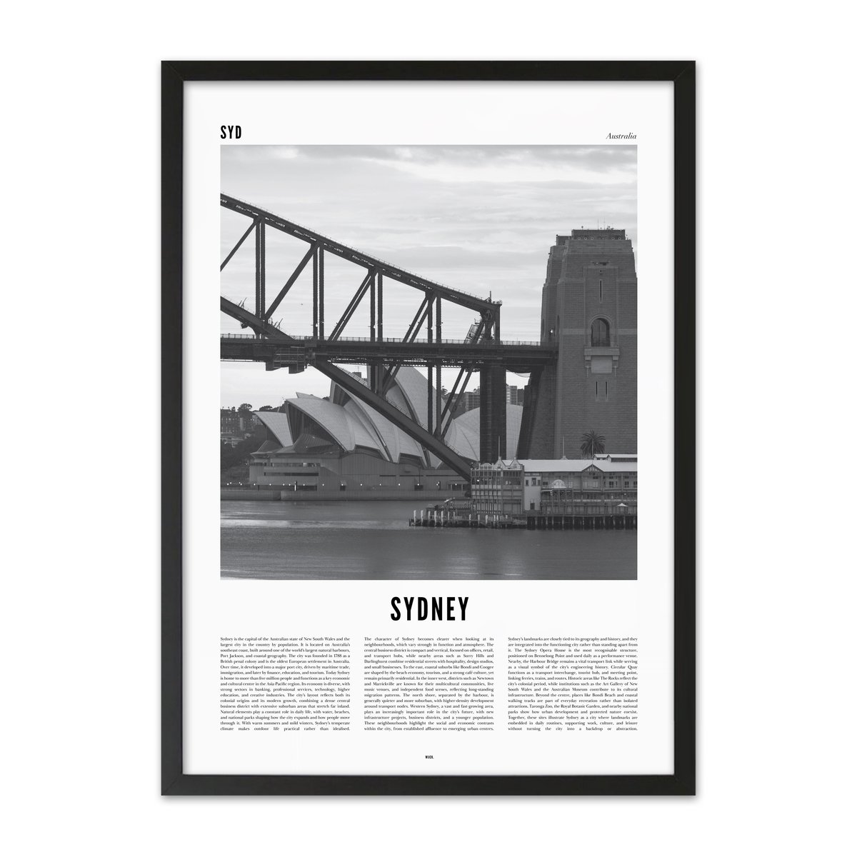 Poster of Sydney | WIJCK.
