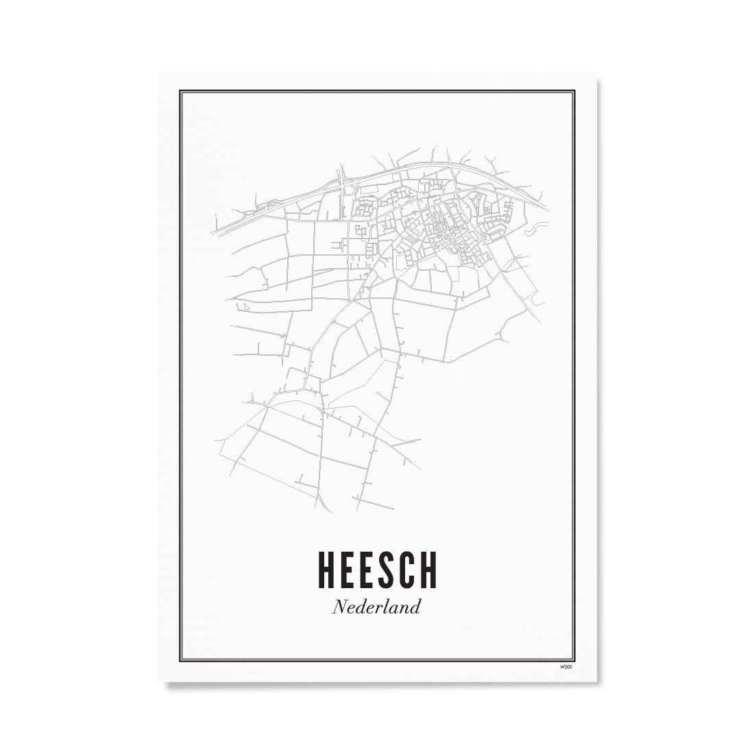 Poster van Heesch - Stad | WIJCK. 