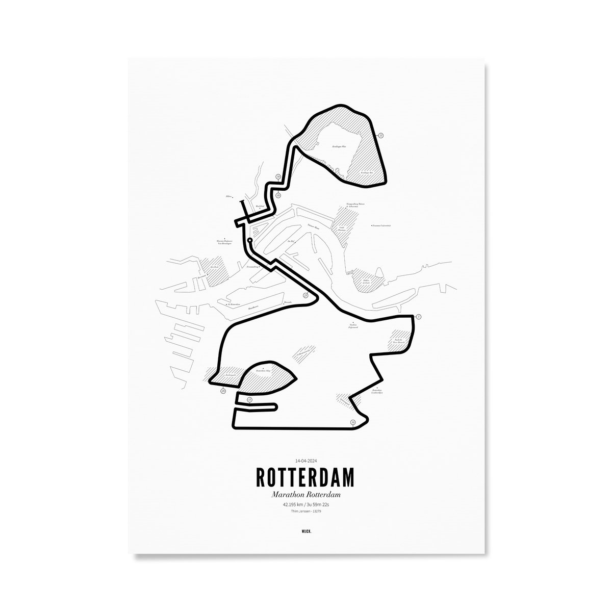 Affiches de Marathon Rotterdam 2024 | WIJCK.