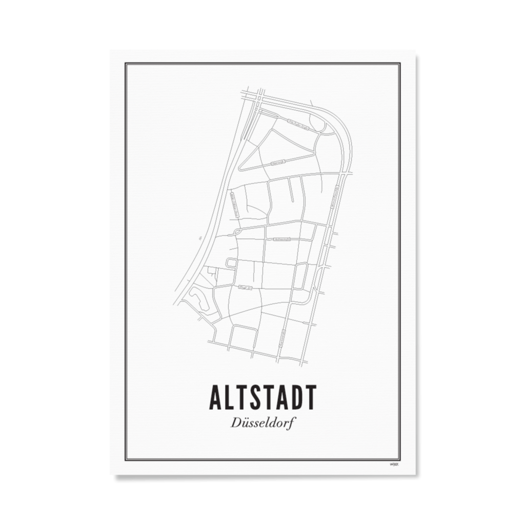 Poster von Düsseldorf - Altstadt | WIJCK.