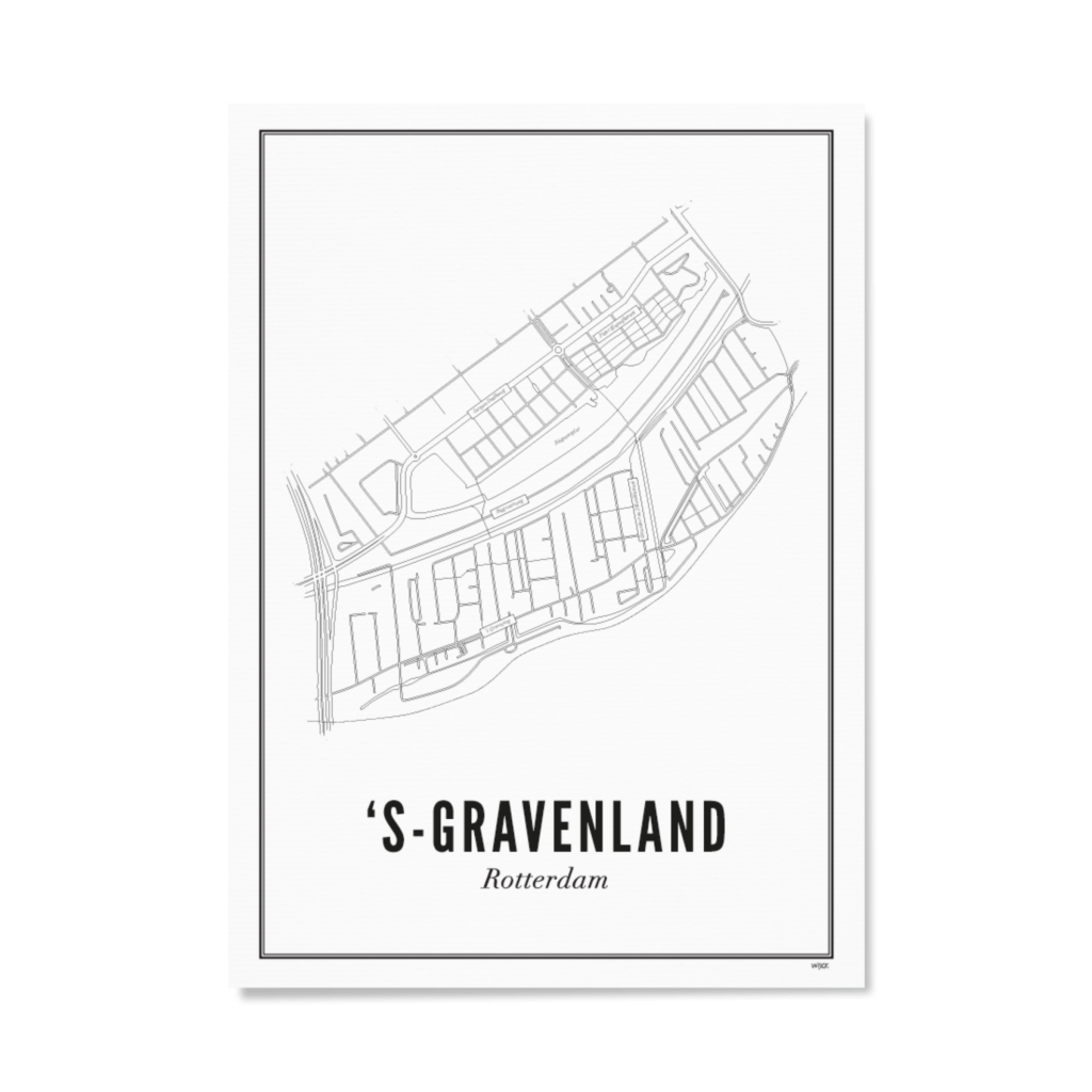 Poster of Rotterdam - 'S-Gravenland | WIJCK.