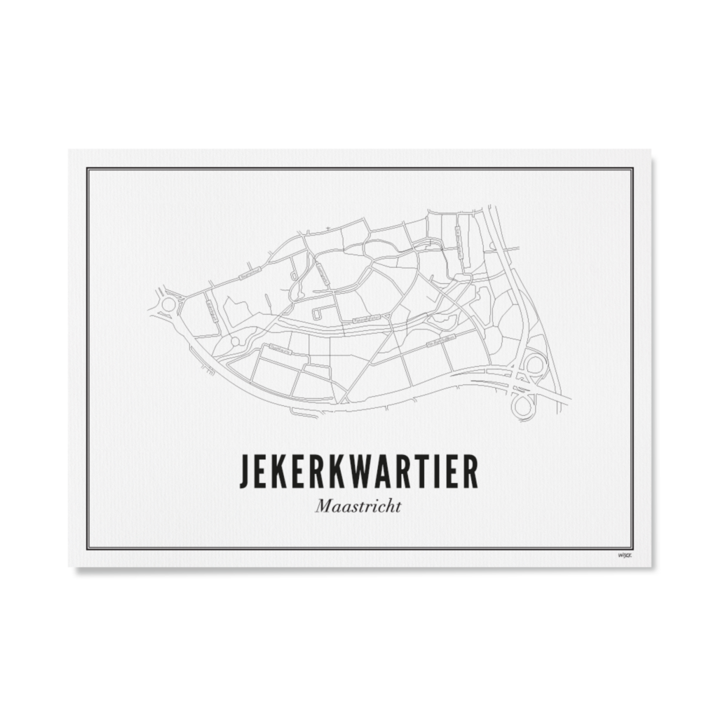 Poster of Maastricht - Jekerkwartier | WIJCK.