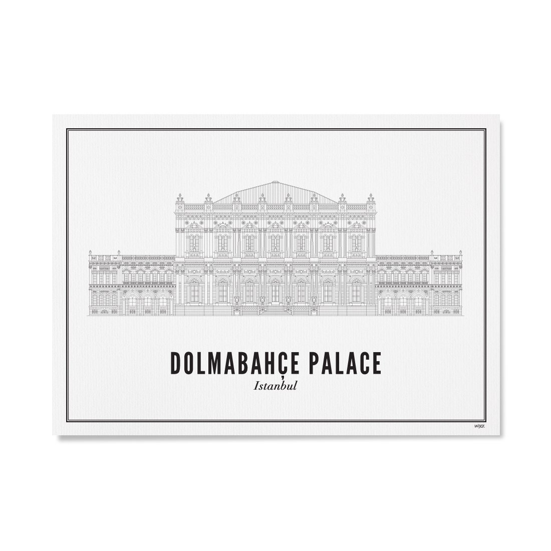 Poster von Istanbul - Dolmabahçe-Palast | WIJCK.