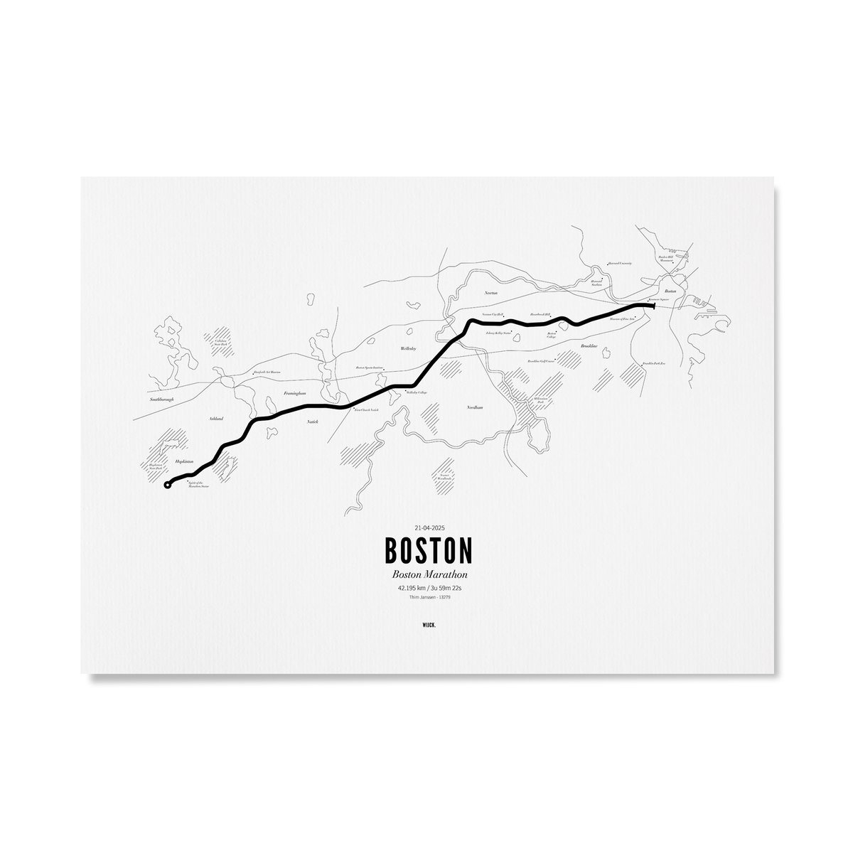 Poster von Marathon Boston 2025 | WIJCK.
