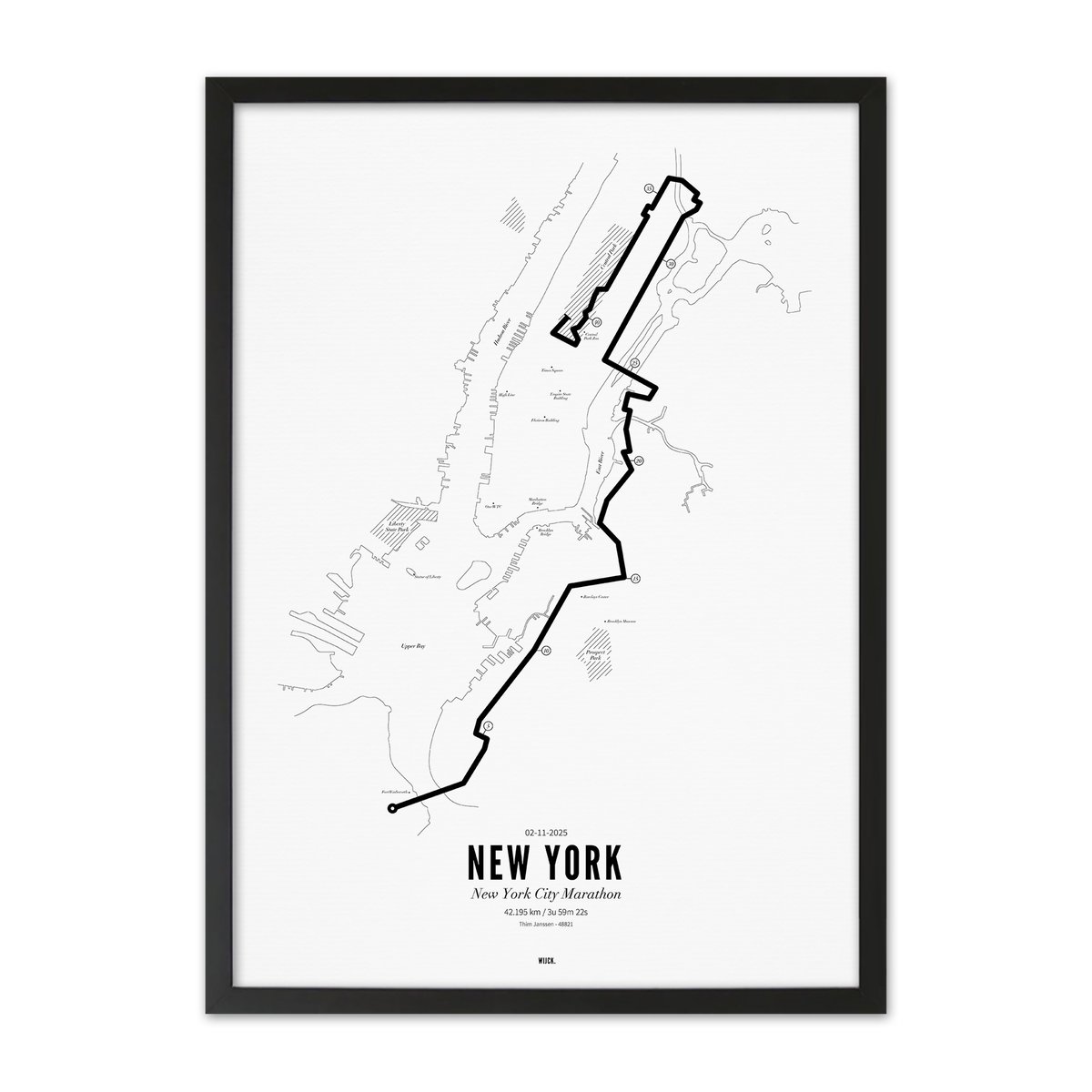 Poster van Marathon New York 2026 | WIJCK. 