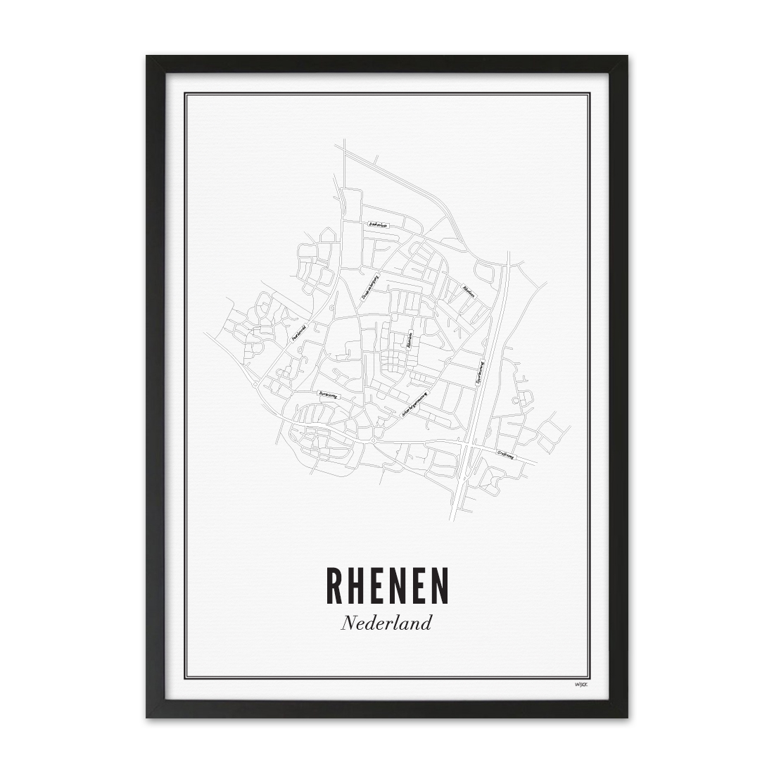 Poster von Rhenen - Stadt | WIJCK.