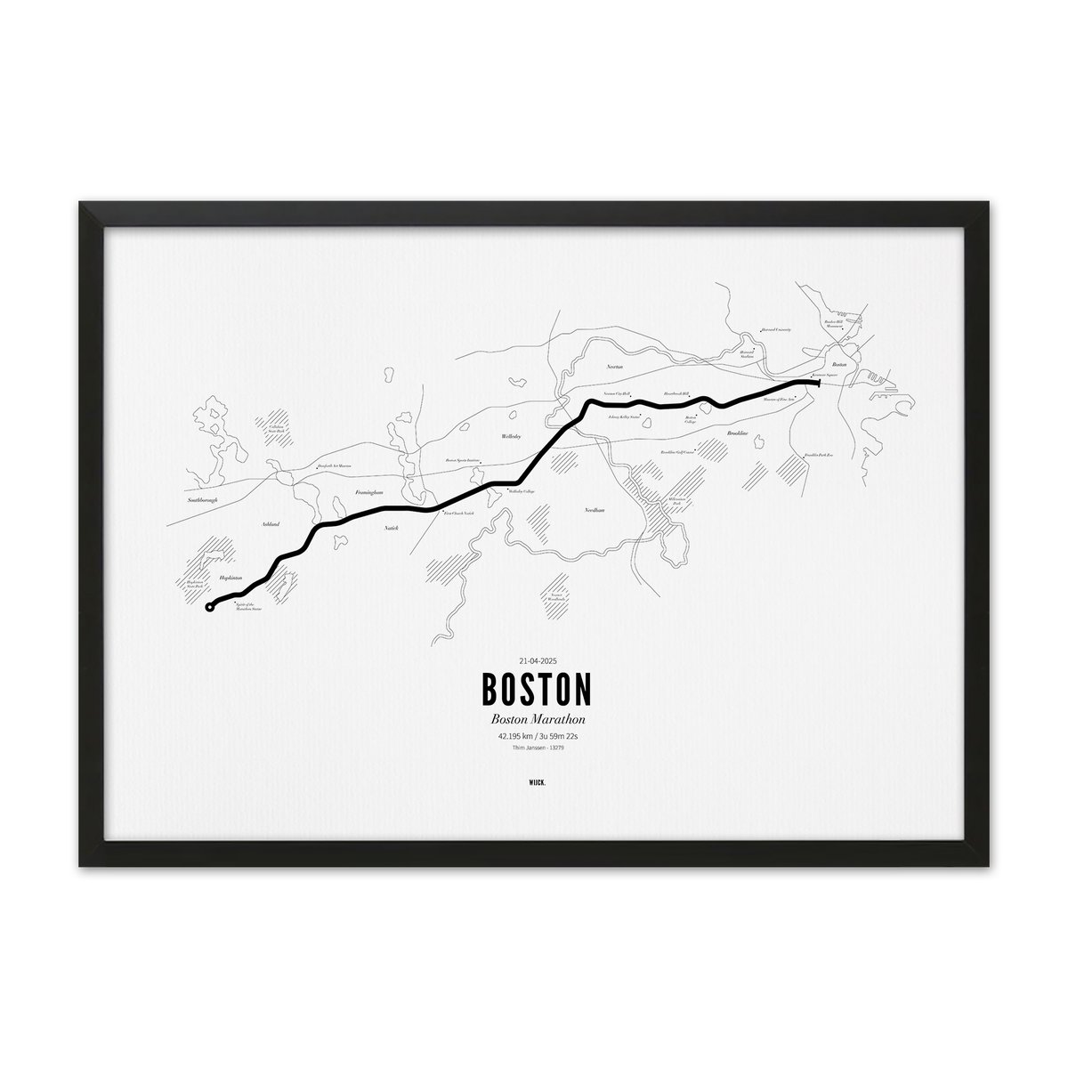 Poster von Marathon Boston 2025 | WIJCK.
