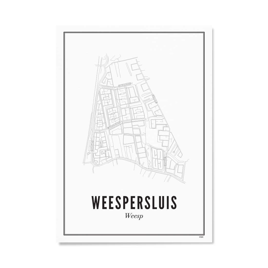 Poster van Weesp - Weespersluis | WIJCK. 