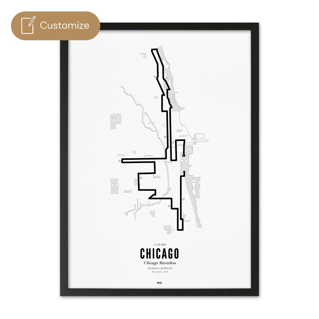 Affiches de Marathon Chicago 2026 | WIJCK.