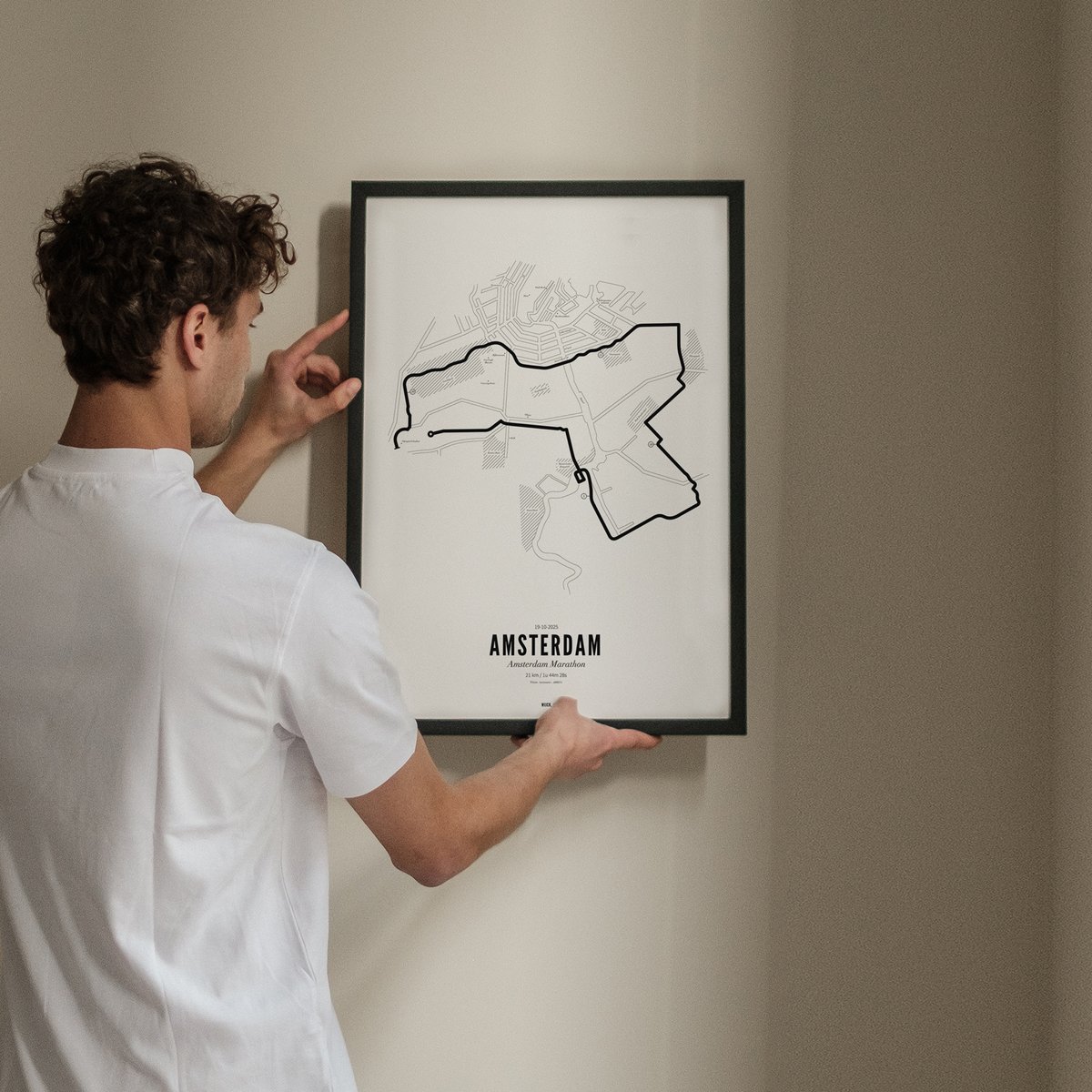 Poster von Halb marathon Amsterdam 2025 | WIJCK.