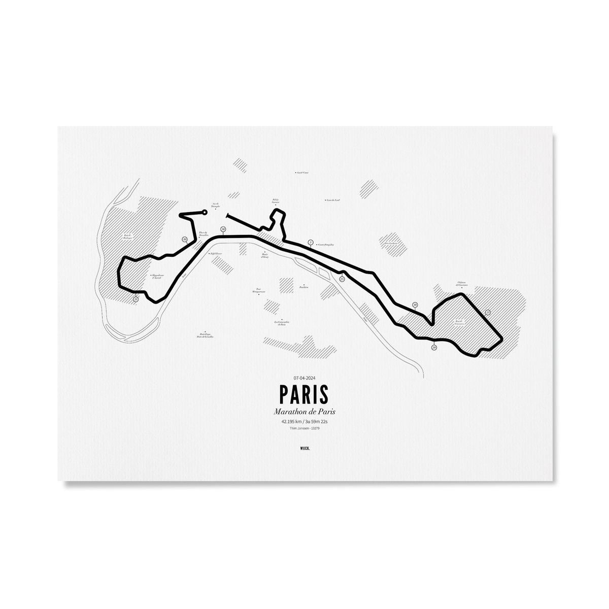 Poster van Marathon Paris 2024 | WIJCK. 