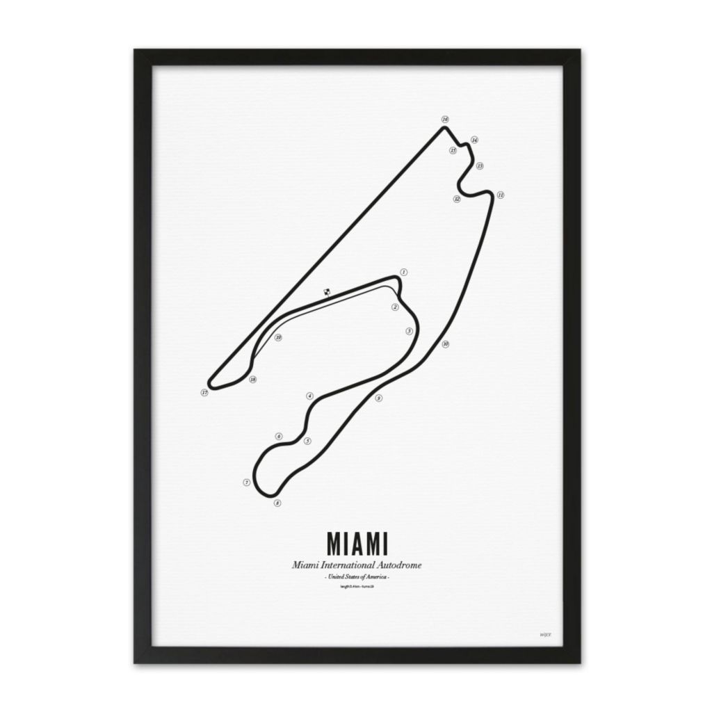 Affiches de Miami International Autodrome - White edition | WIJCK.