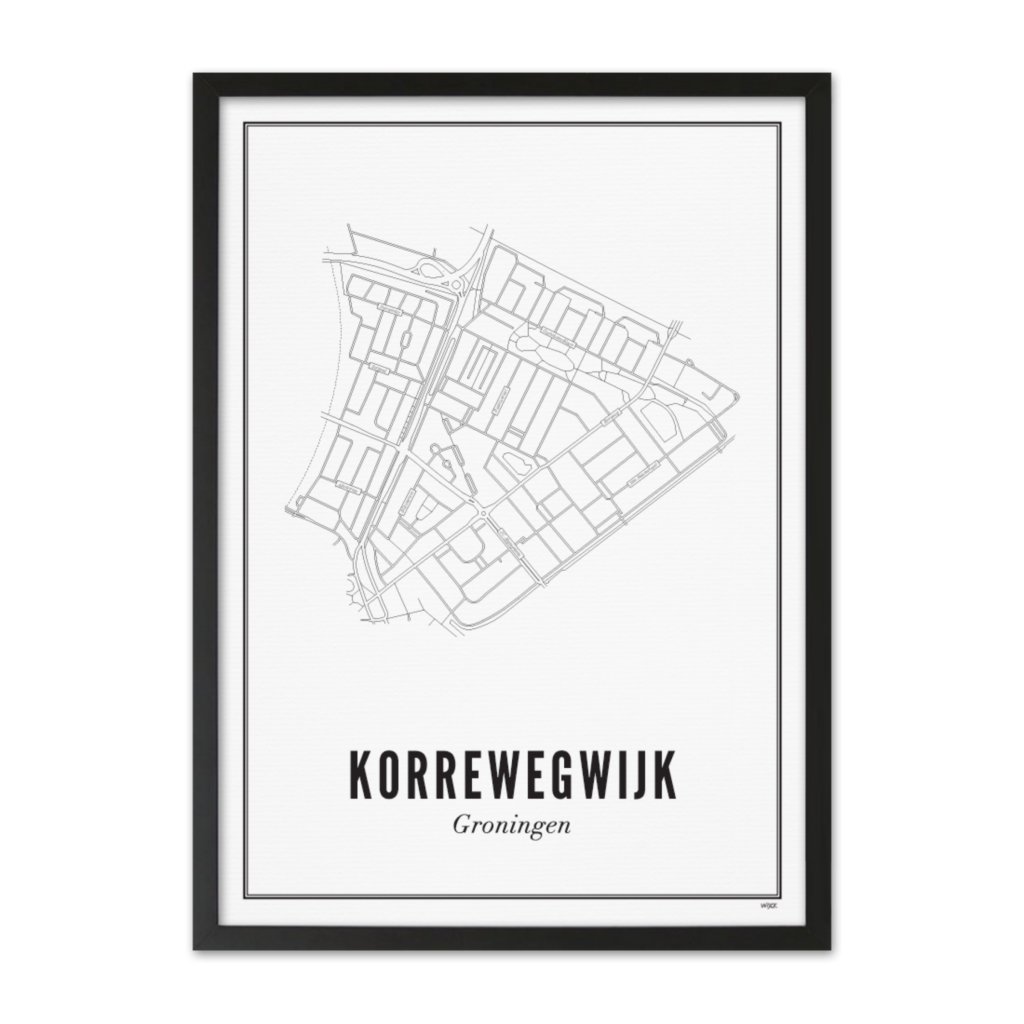 Poster of Groningen - Korrewegwijk | WIJCK.