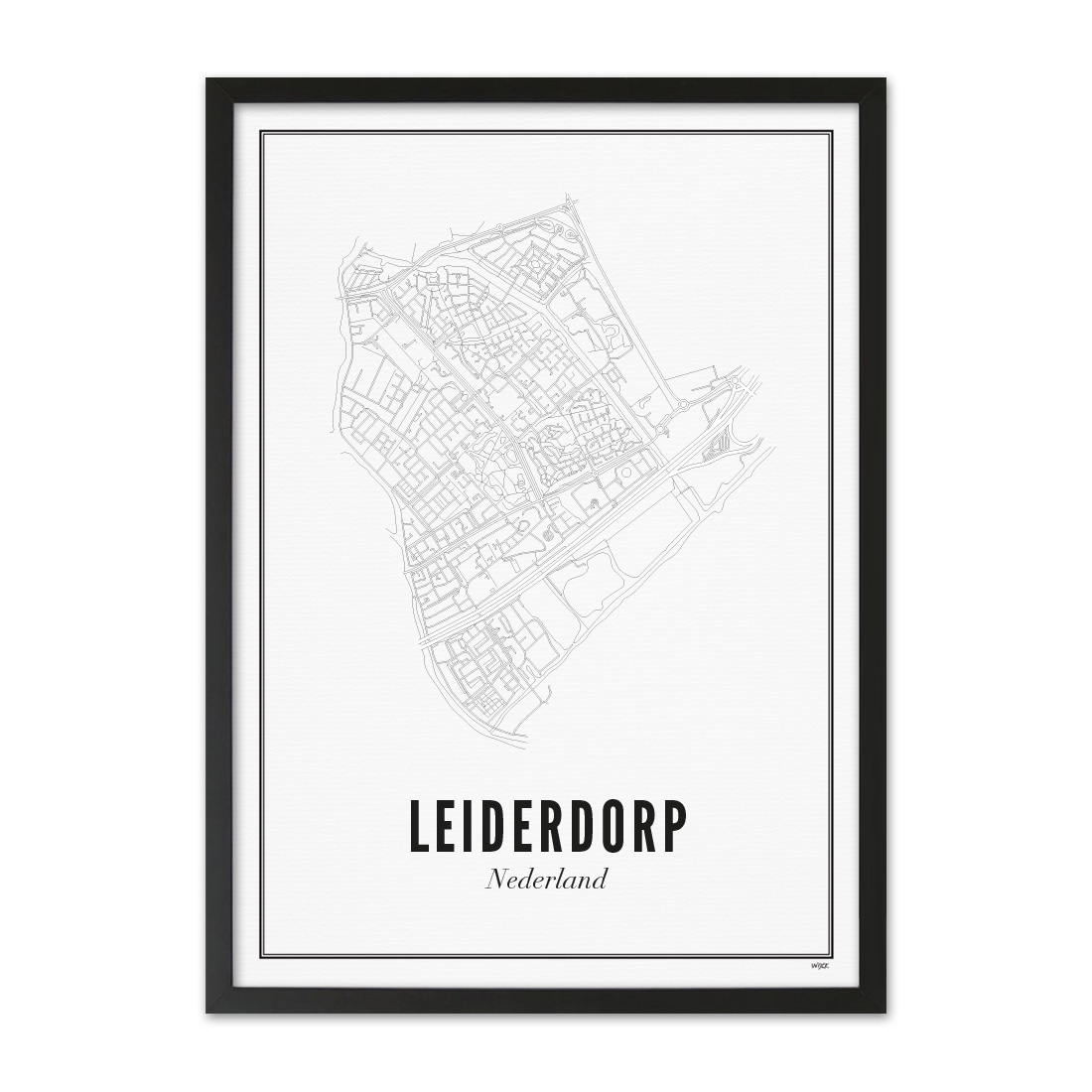 Poster von Leiderdorp - stadt | WIJCK.