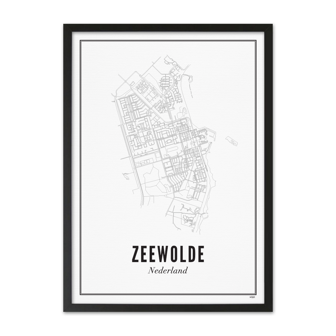 Poster van Zeewolde - Stad | WIJCK. 