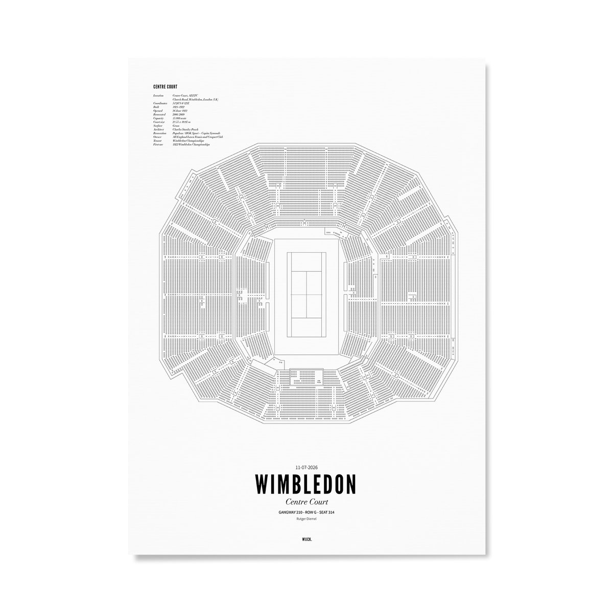 Poster van Wimbledon - Centre Court | WIJCK. 