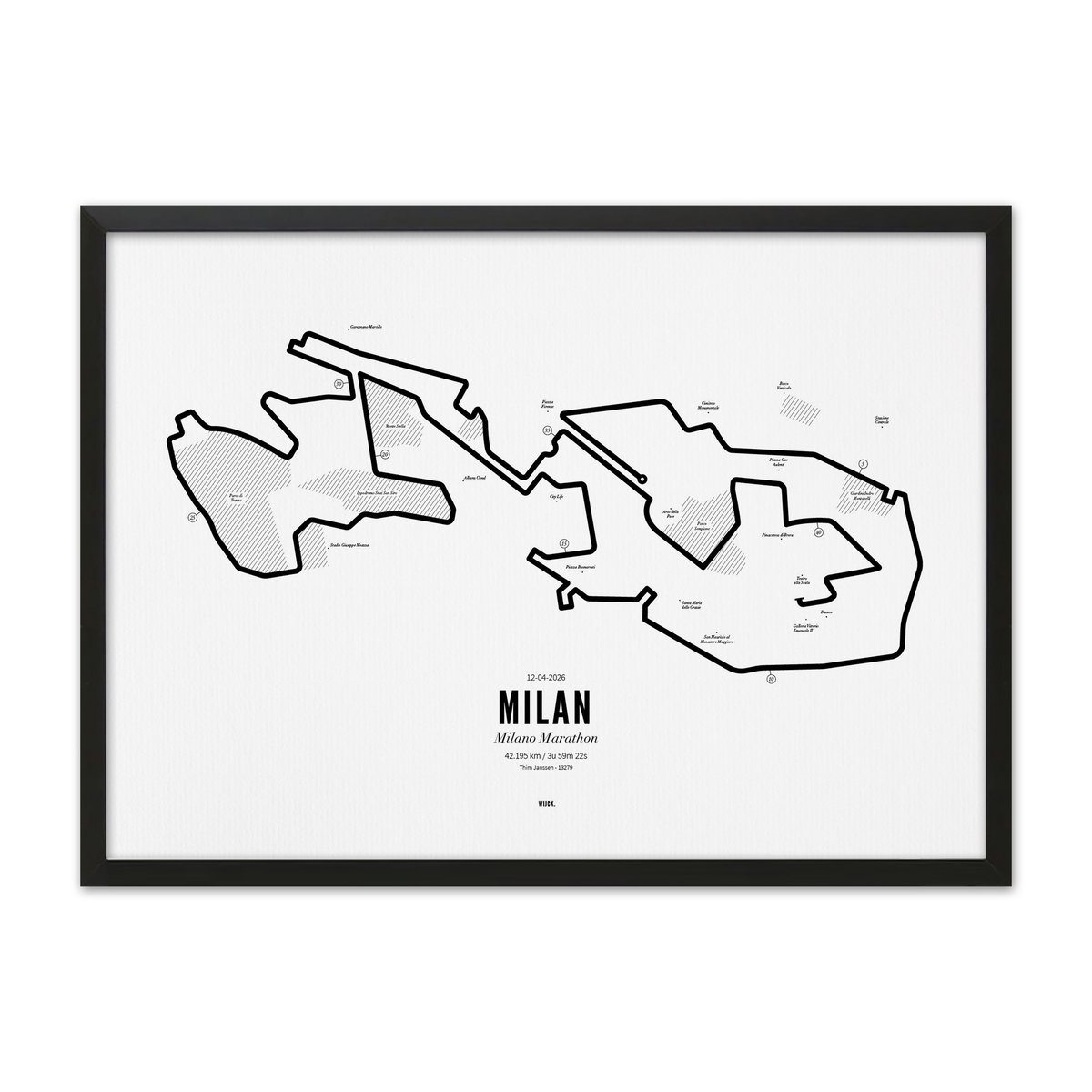Poster van Marathon Milan 2026 | WIJCK. 
