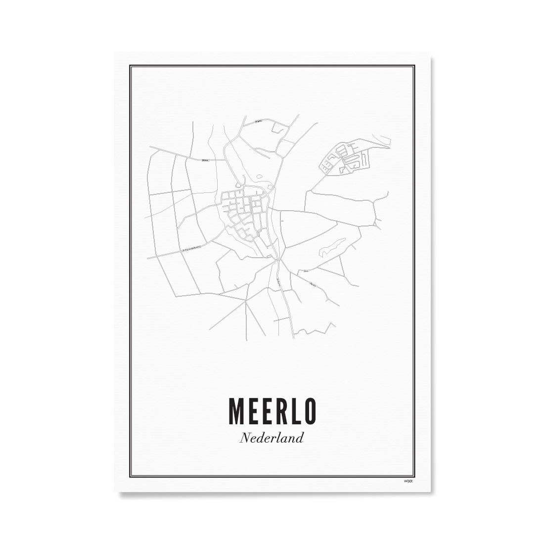 Poster van Meerlo - Stad | WIJCK. 