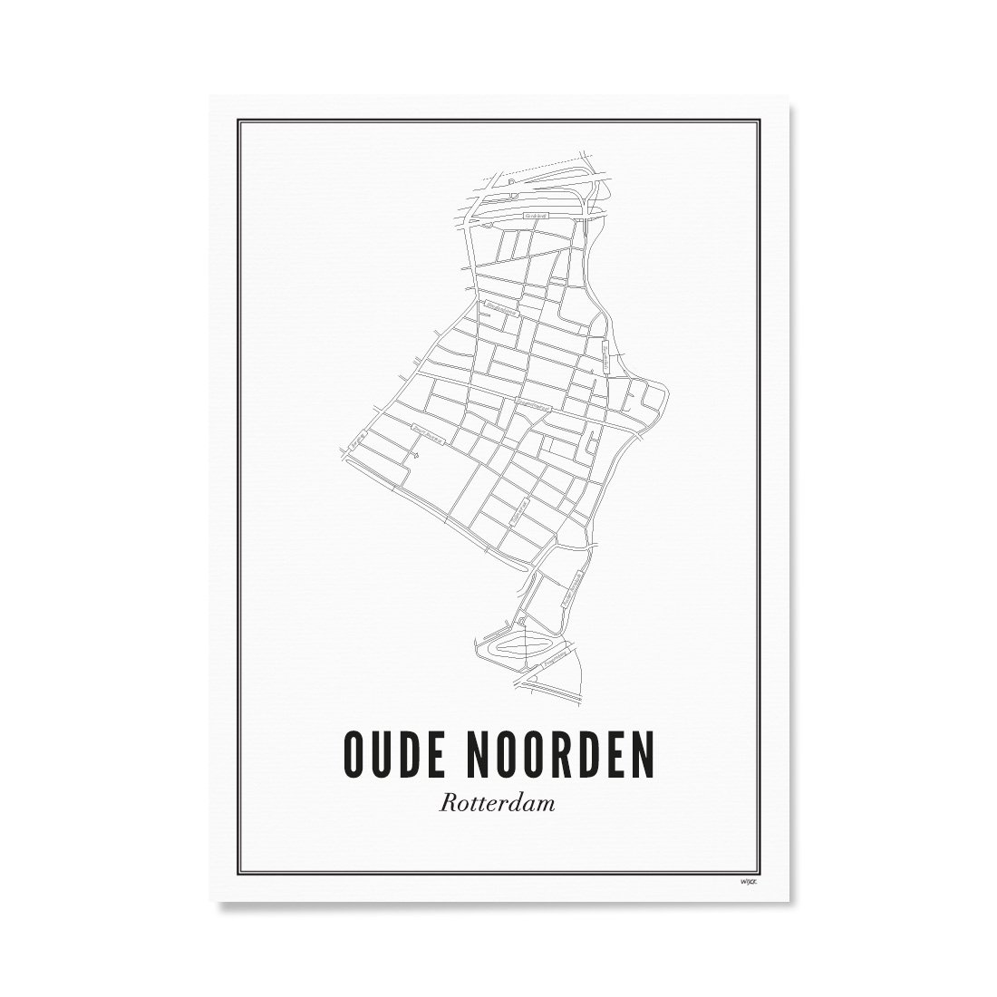 Poster von Rotterdam - Oude Noorden | WIJCK.