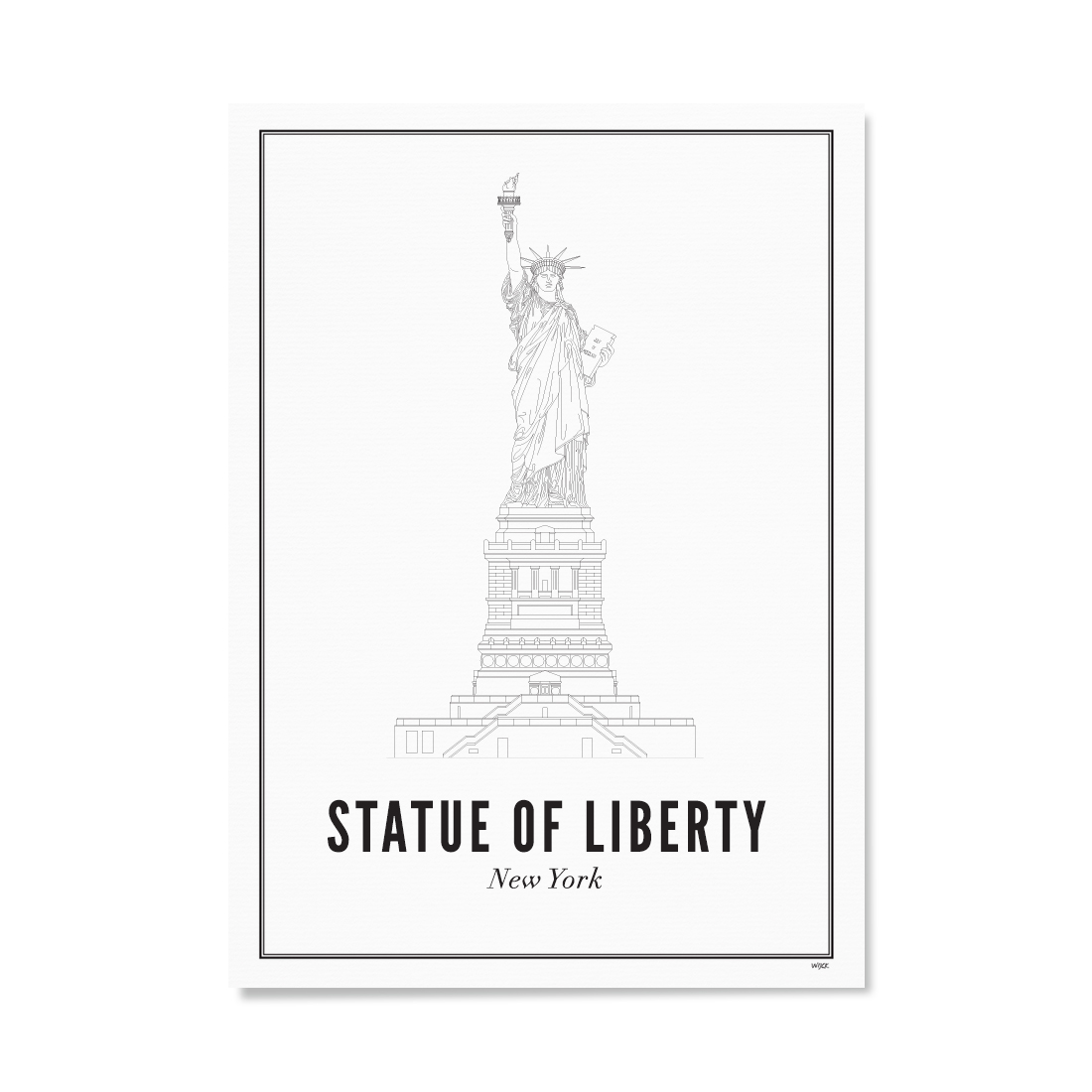 Poster of New York - Statue of Liberty | WIJCK.