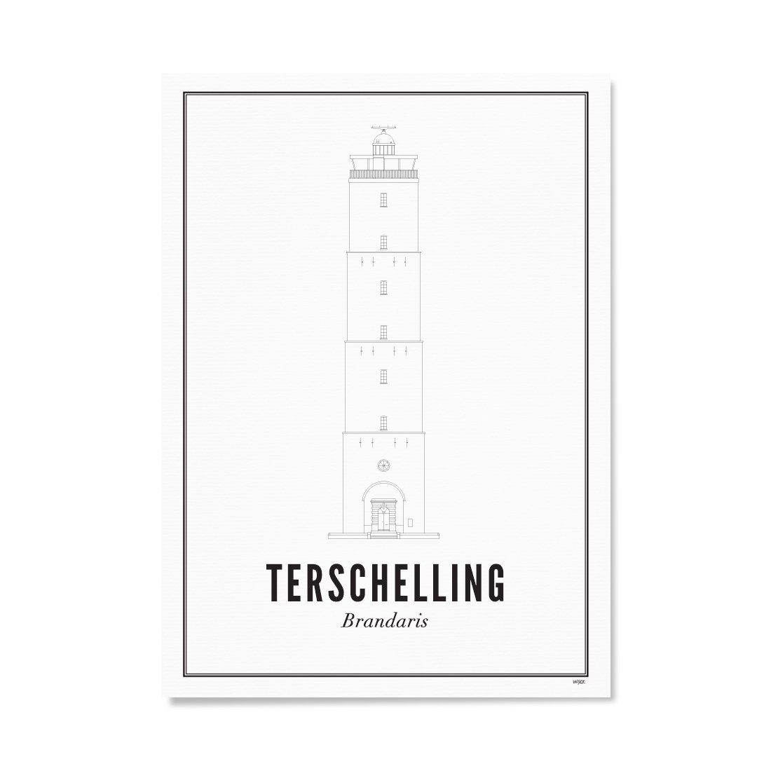 Poster van Terschelling - Brandaris | WIJCK. 