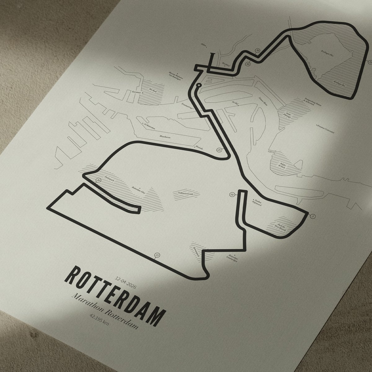 Poster of Marathon Rotterdam 2026 | WIJCK.