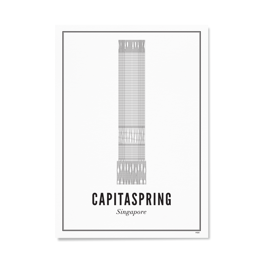 Affiches de Singapore - CapitaSpring | WIJCK.