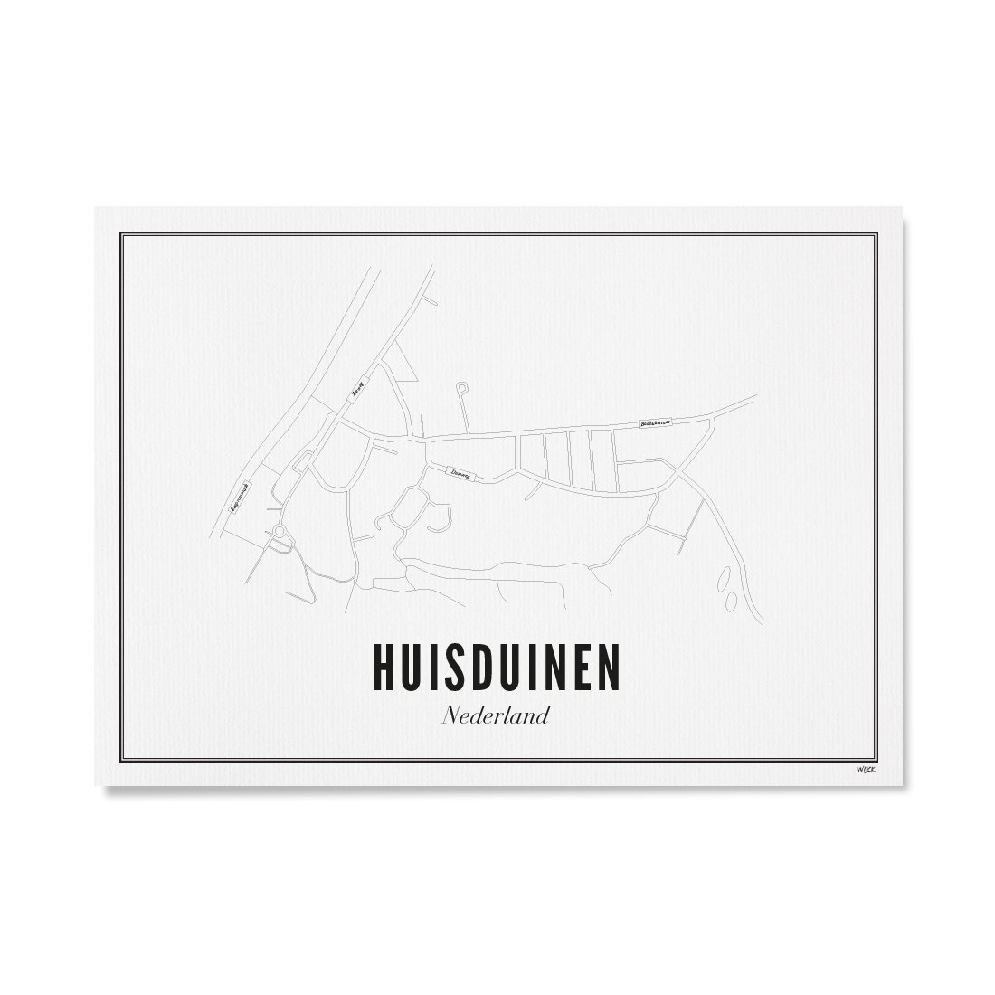 Poster van Huisduinen - Stad | WIJCK. 