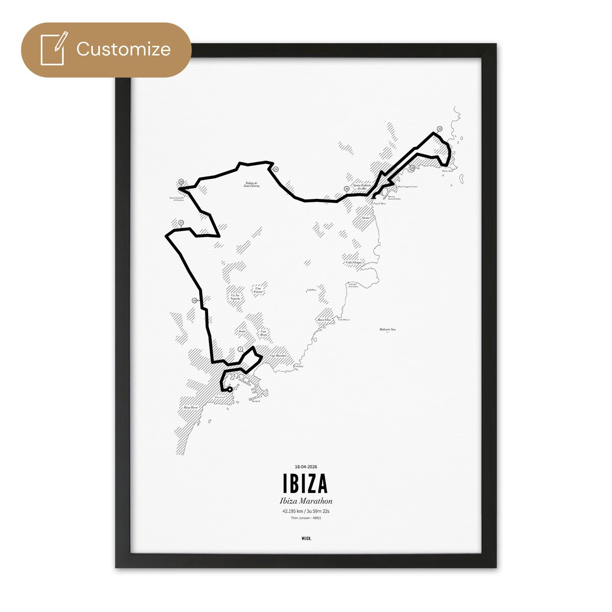 Poster von Marathon Ibiza 2026 | WIJCK.
