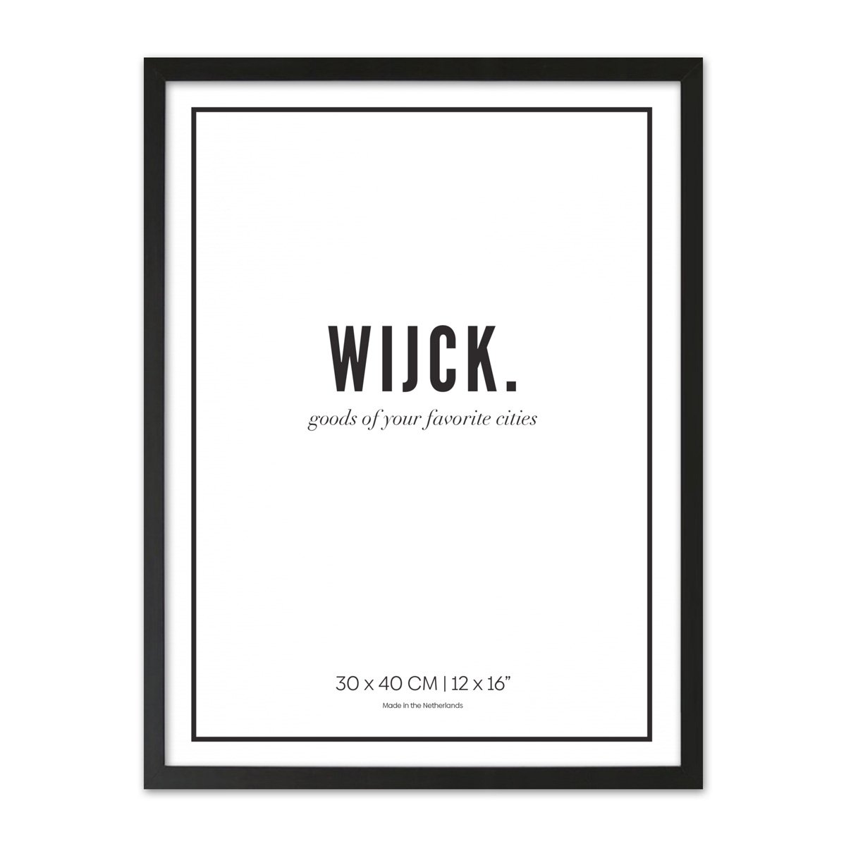 Zwarte Lijst - A3 30x40 cm | WIJCK.
