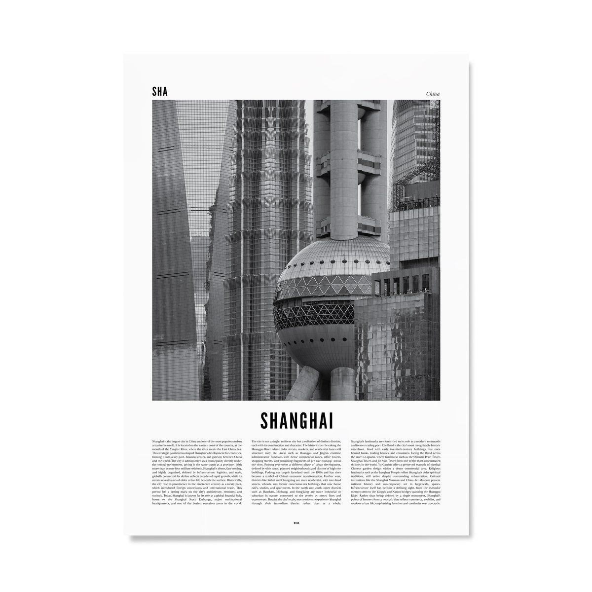 Poster of Shanghai | WIJCK.