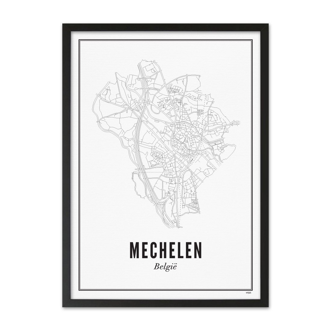 Poster von Mechelen - Stadt | WIJCK.