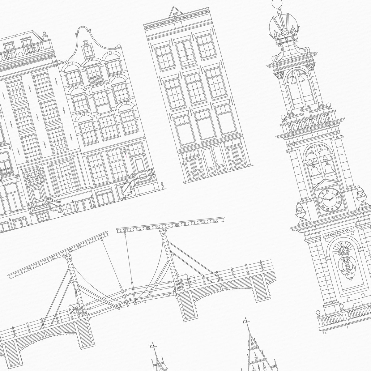 Poster van Iconics of Amsterdam | WIJCK. 