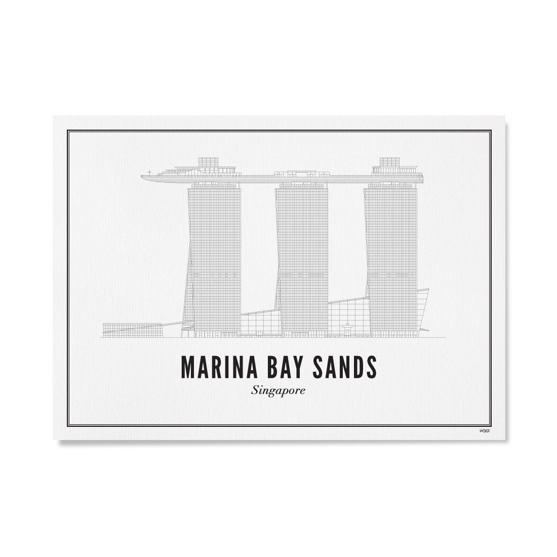Affiches de Singapore - Marina Bay Sands | WIJCK.